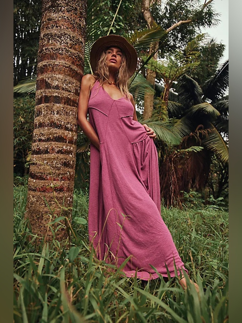 Free People Eros Maxi Linen Dress
